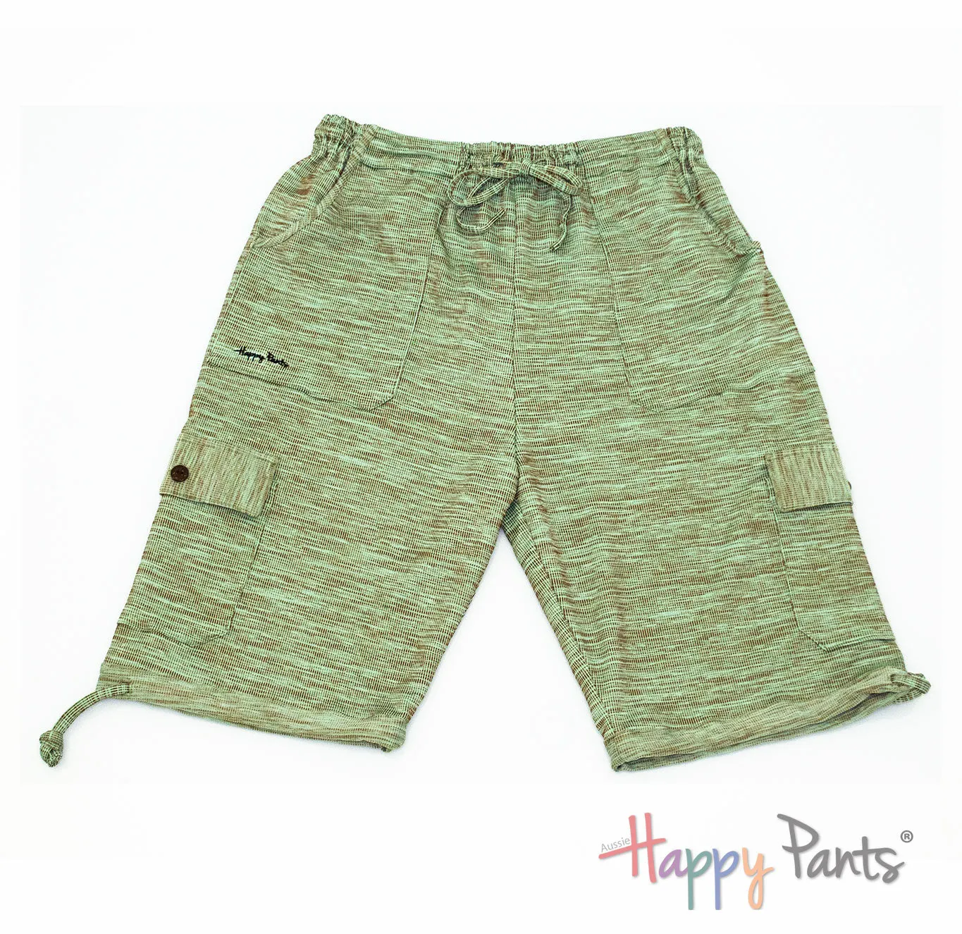 Olive Essence Brown Women Long Shorts