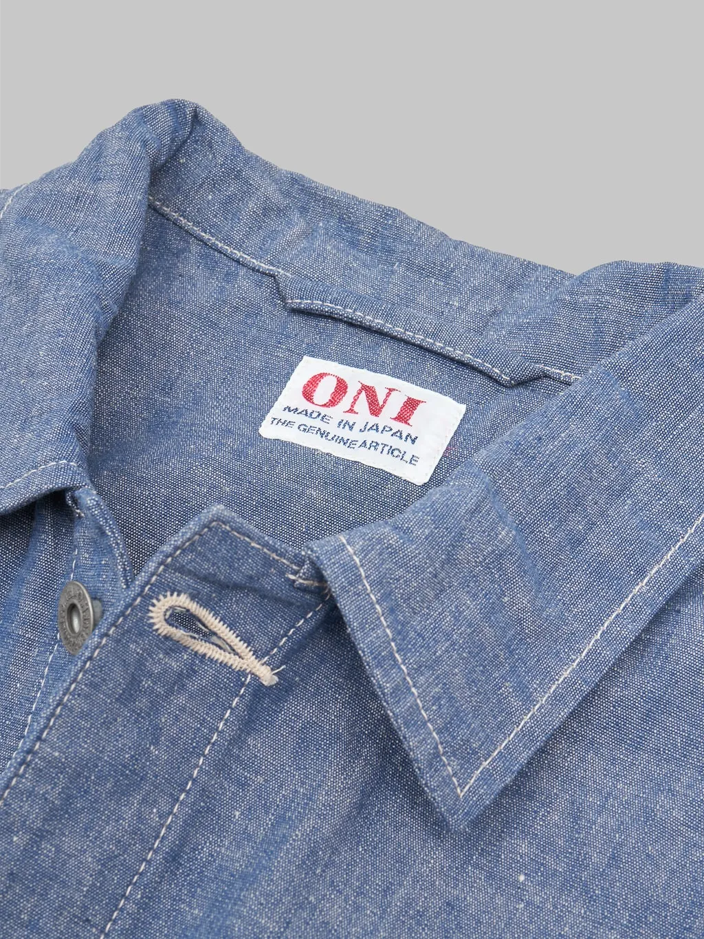 ONI Denim 03101-HCBGY 8.3oz Heavy Chambray Blue Gray Coverall