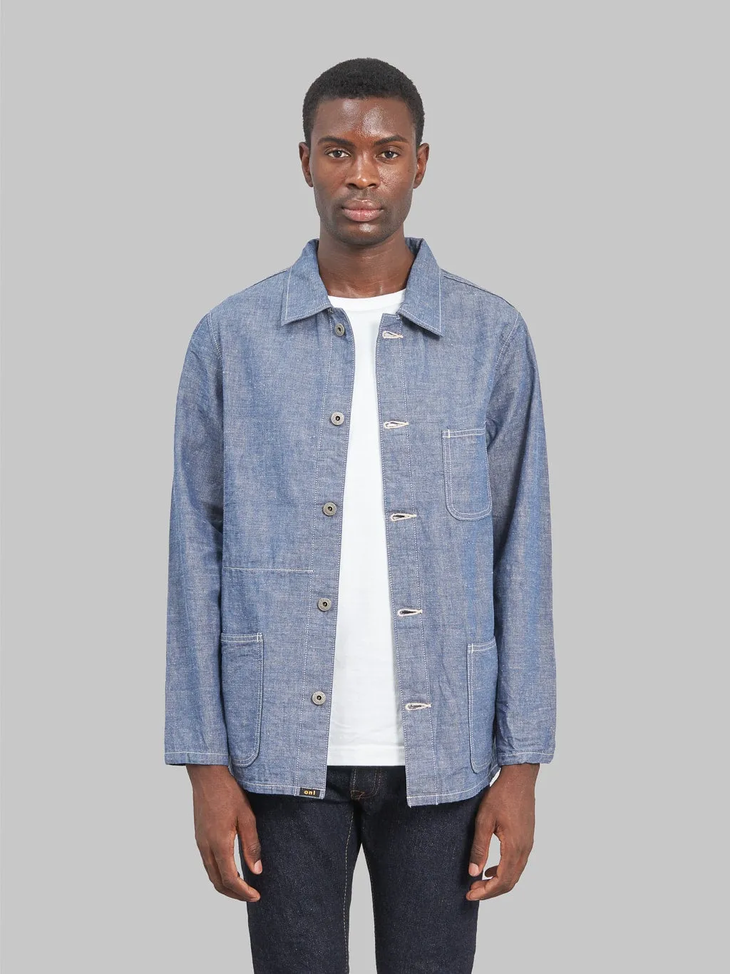 ONI Denim 03101-HCBGY 8.3oz Heavy Chambray Blue Gray Coverall