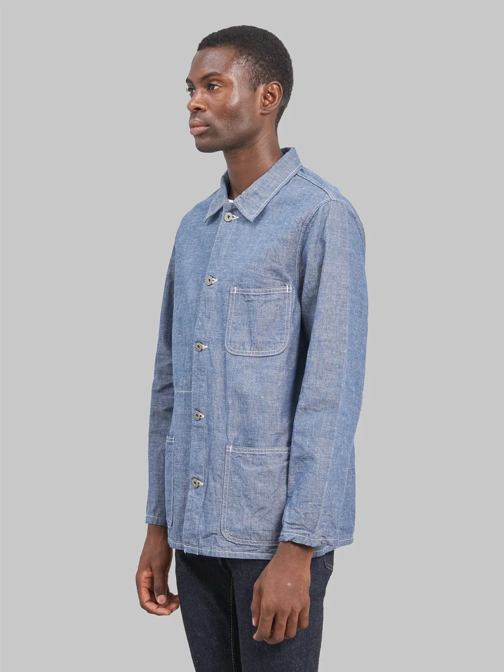 ONI Denim 03101-HCBGY 8.3oz Heavy Chambray Blue Gray Coverall