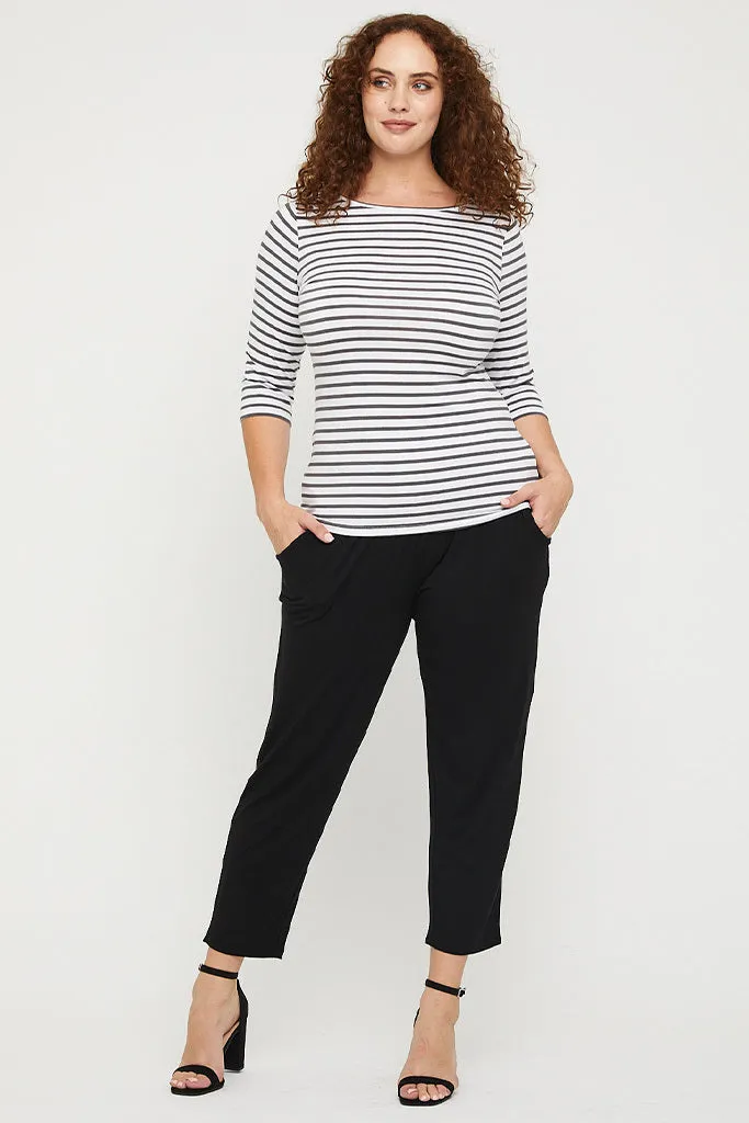 Peggy Bamboo Trouser - Black