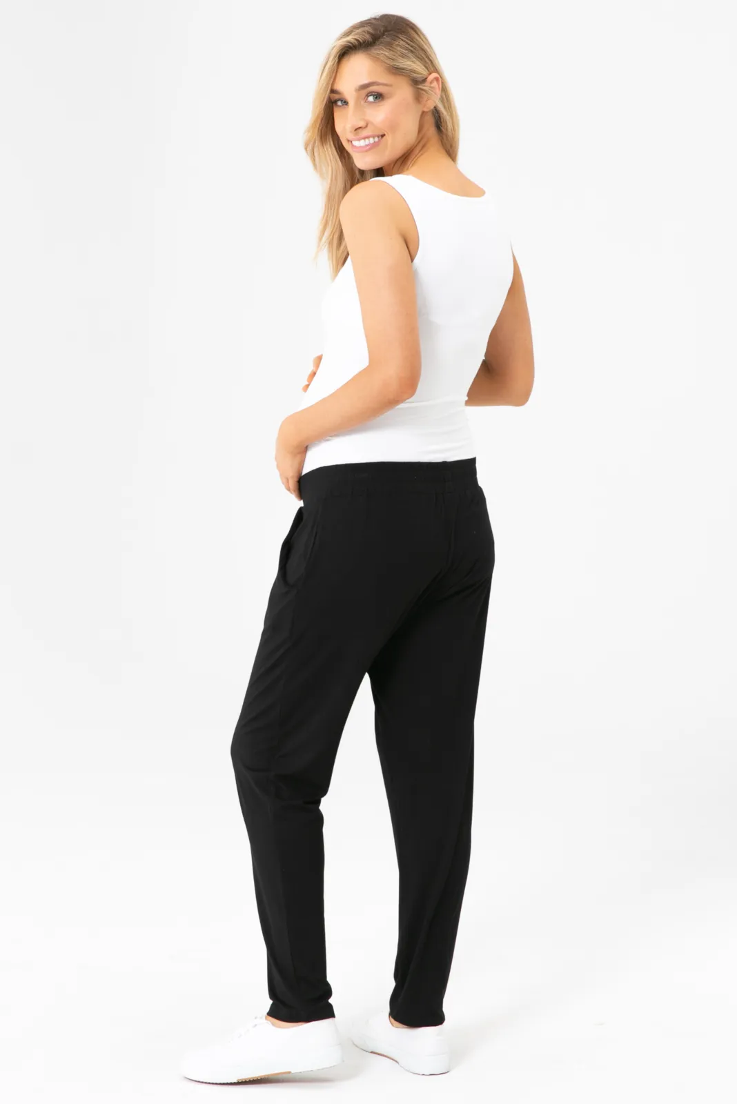 Peggy Bamboo Trouser - Black