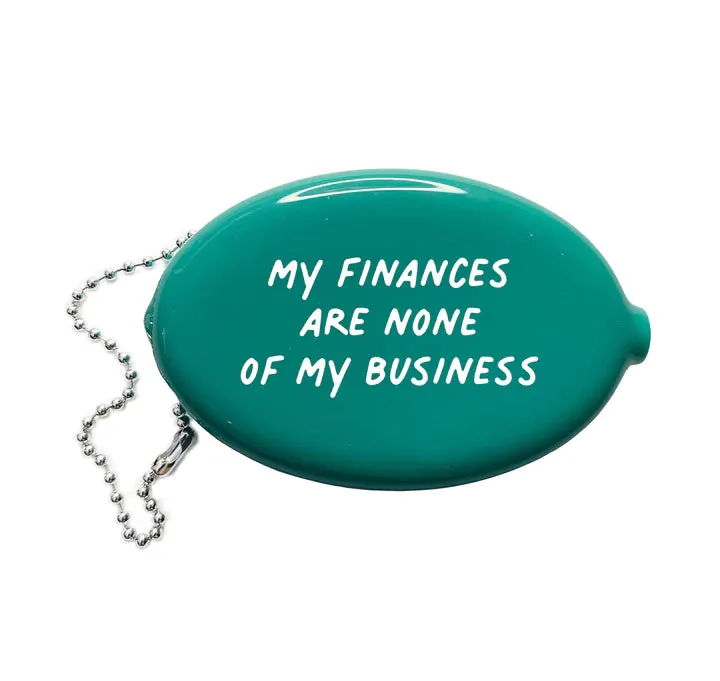 "Finances" Coin Pouch (Teal)