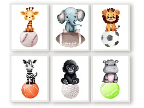 Safari Animal Sports Ball Prints