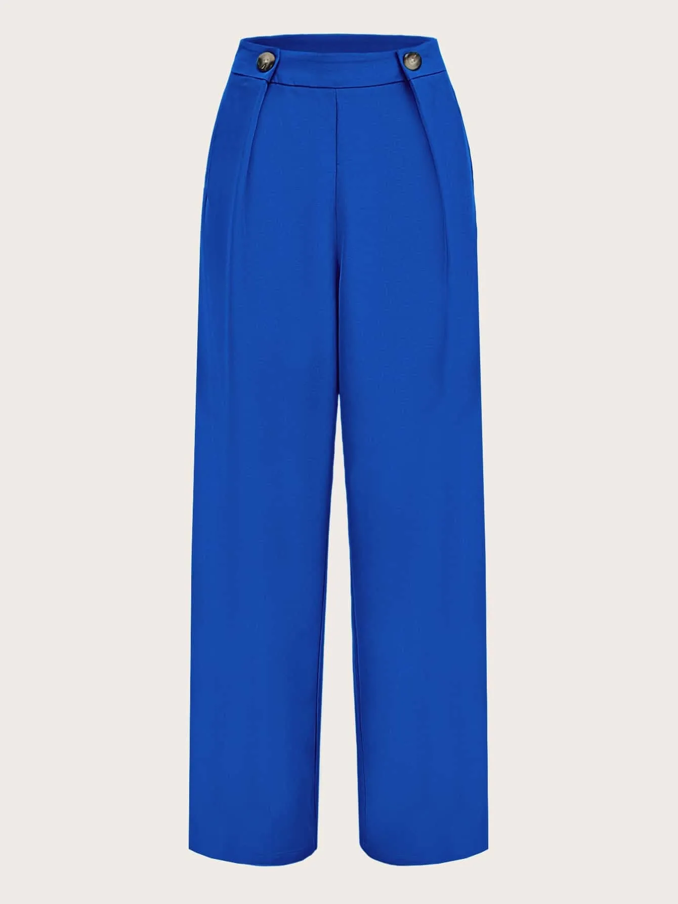 Solid Straight leg trousers