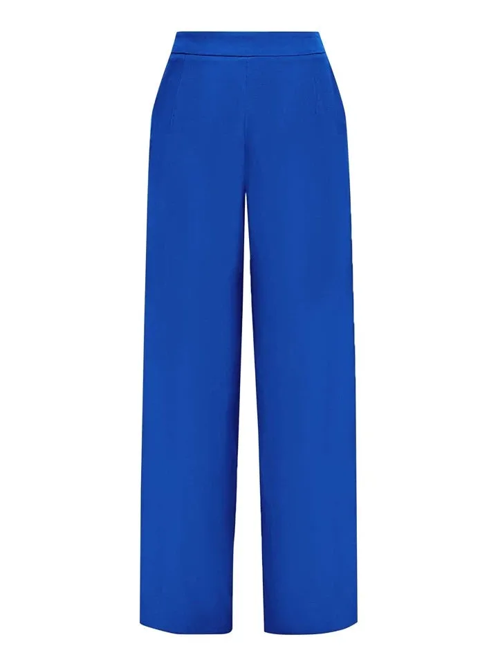 Solid Straight leg trousers