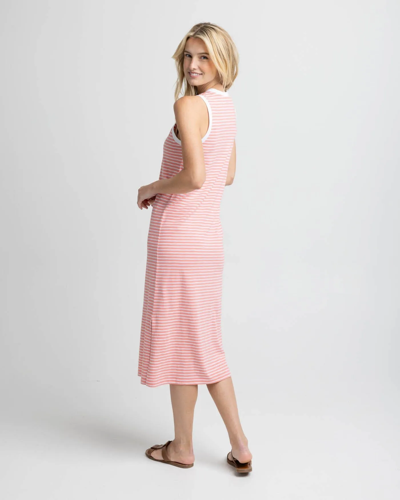 Sun Farer Stripe Midi Tank Dress