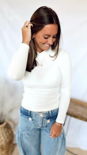 The Fawn Mock Neck Top